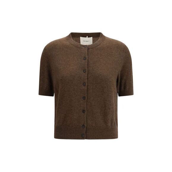 Lisa Yang Brown Cashmere Women's Cardigan